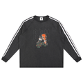 Snow Washed Contrast Tape Sweatshirt